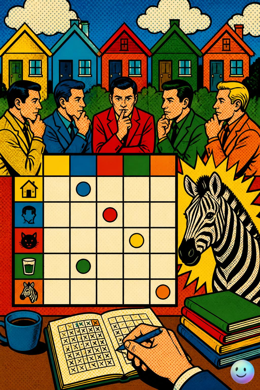 The grid puzzle attributed to Einstein
