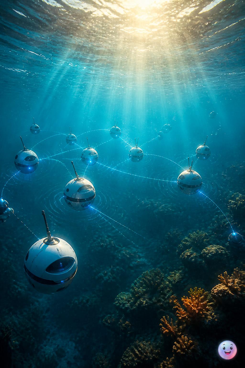Drifting under the ocean waves
