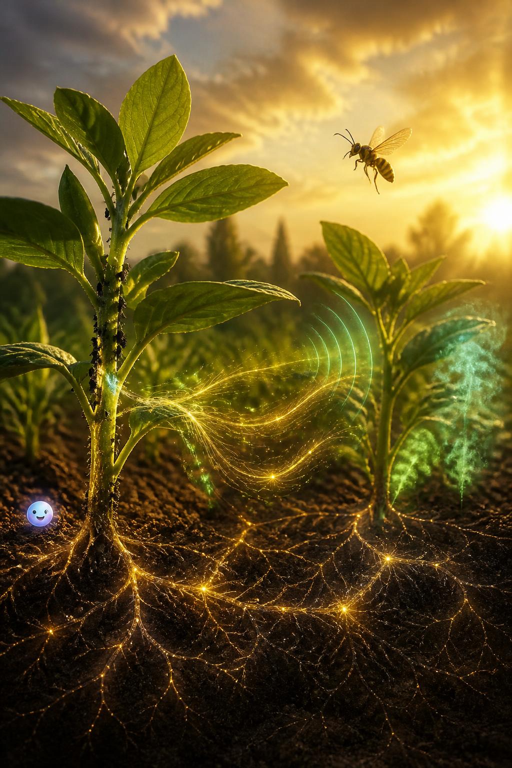 Chemical distress signals in plants