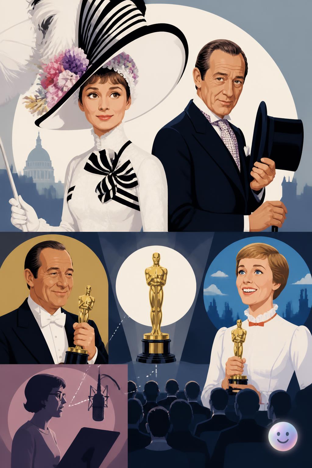 My Fair Lady sweeps without Audrey Hepburn's voice