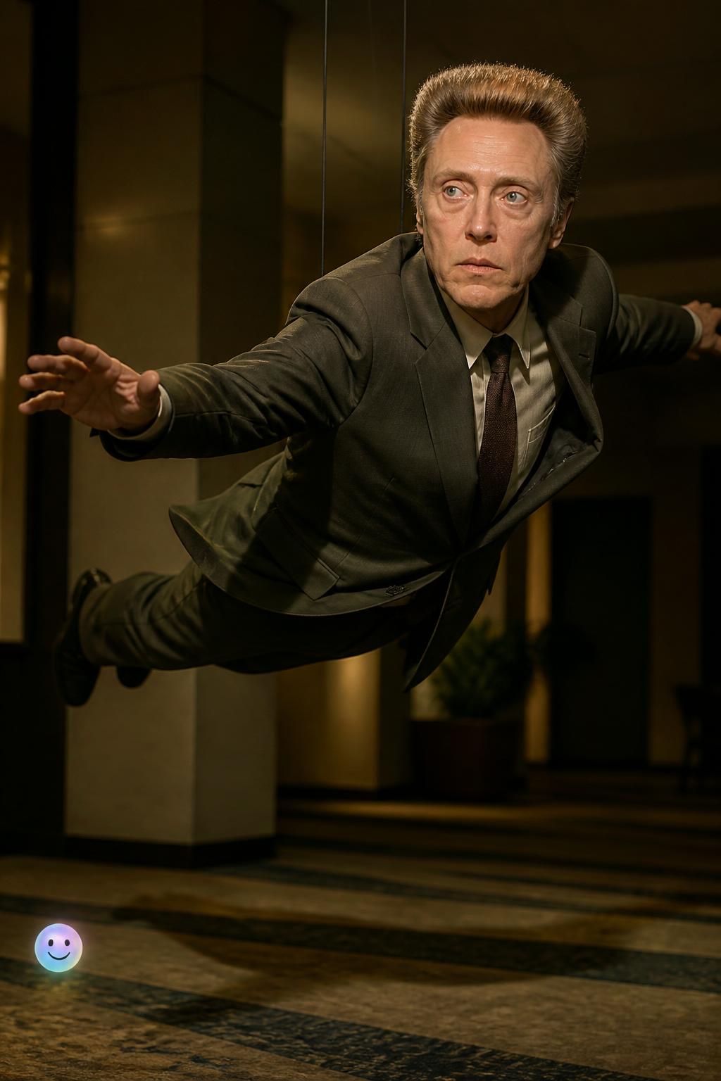 Christopher Walken takes flight