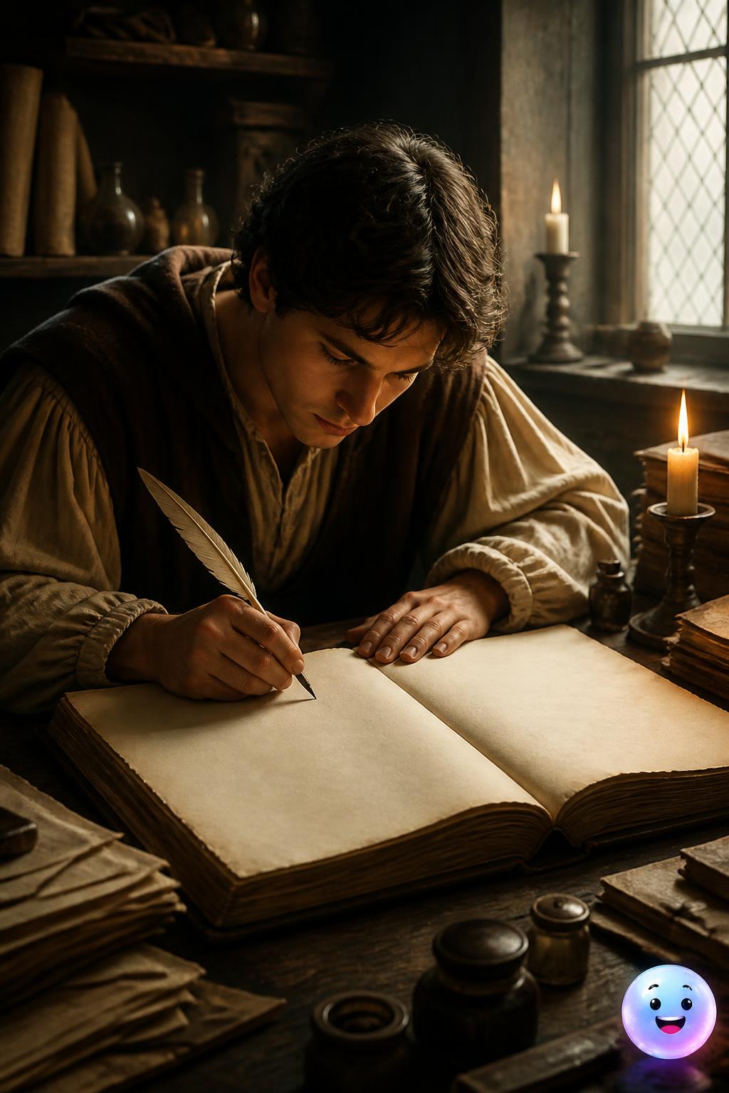 A scribe with weirdly perfect handwriting