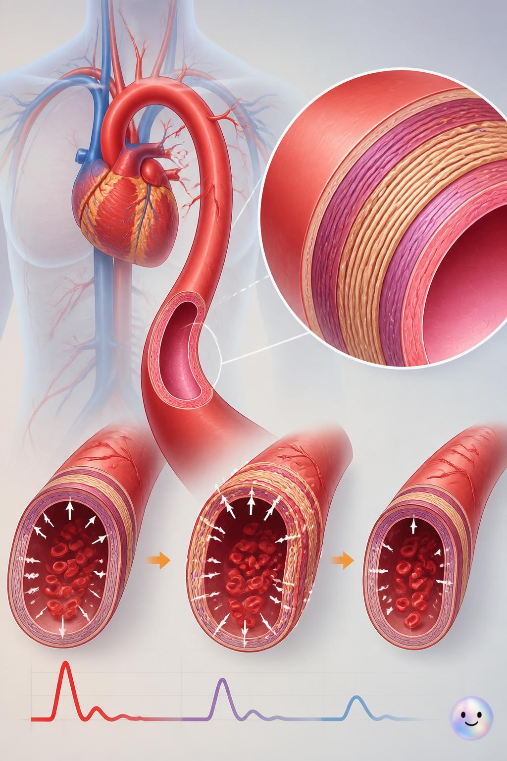 Arteries that withstand high pressure flows