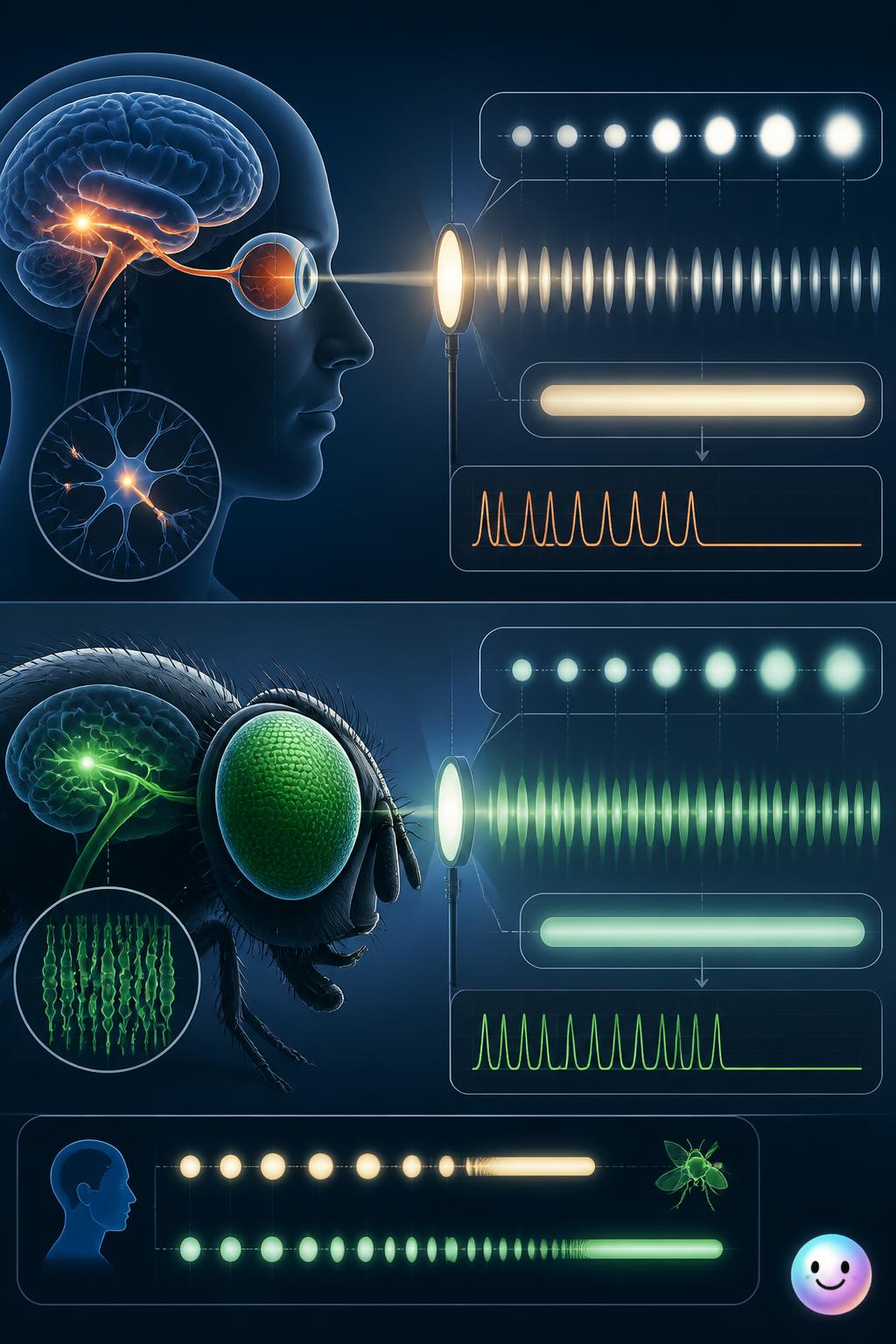 Measuring vision with flicker fusion frequency