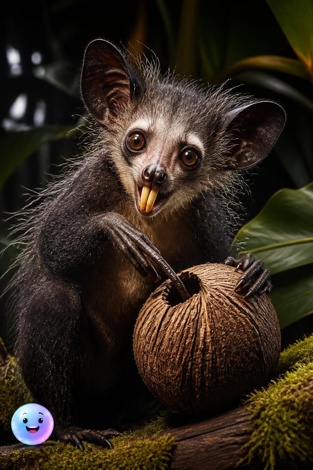 Beaver teeth on a primate body