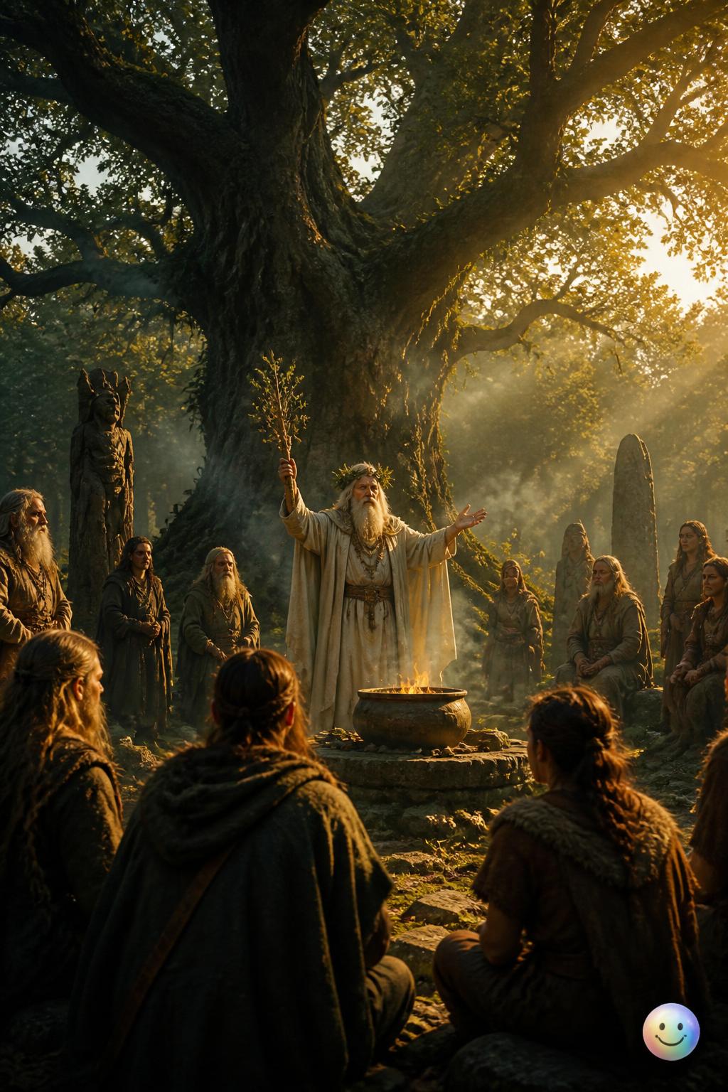 The sacred groves of the Druids