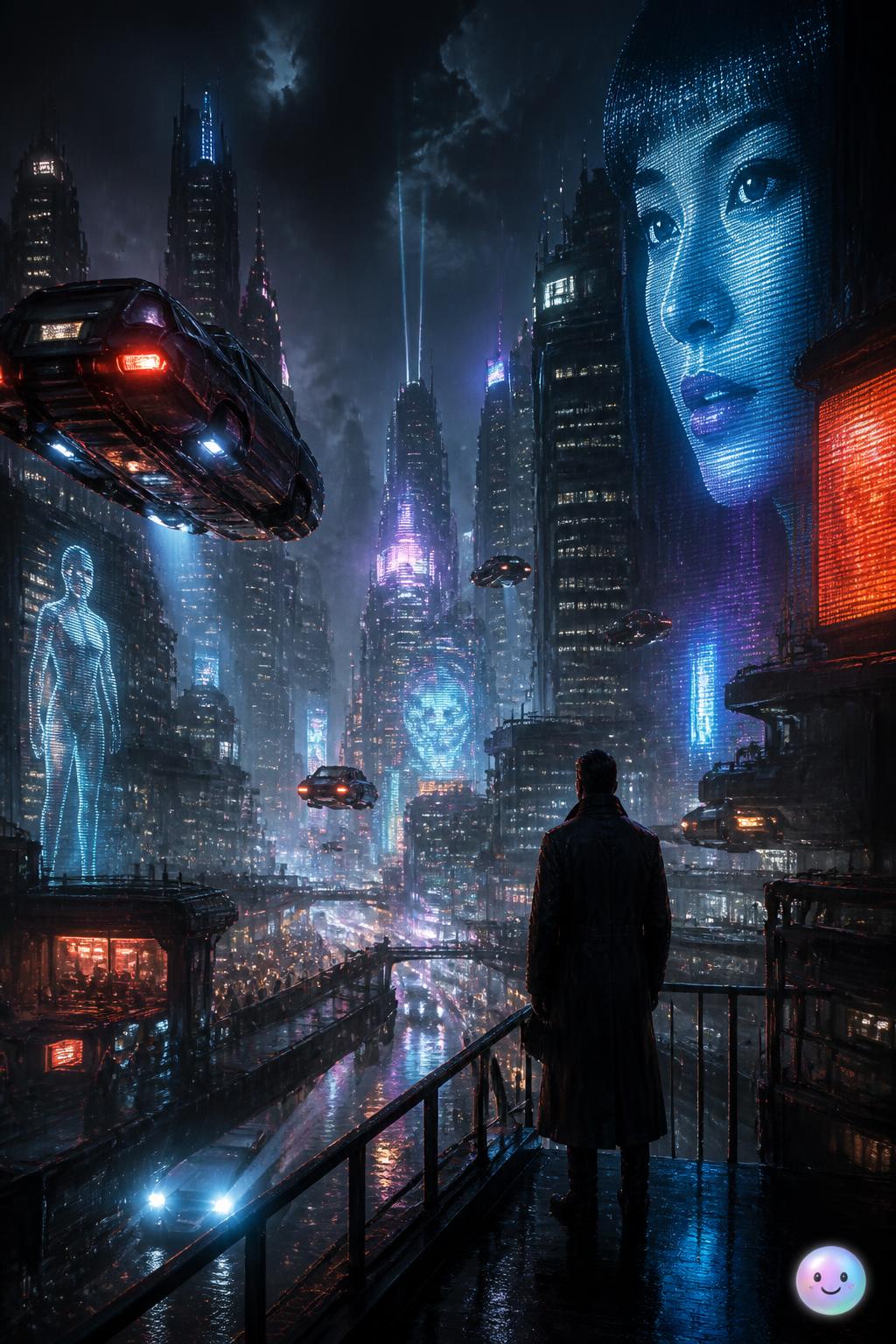A dark cyberpunk vision of future Los Angeles