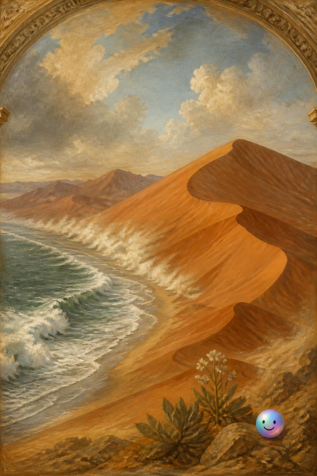 The ancient moving dunes of the Namib