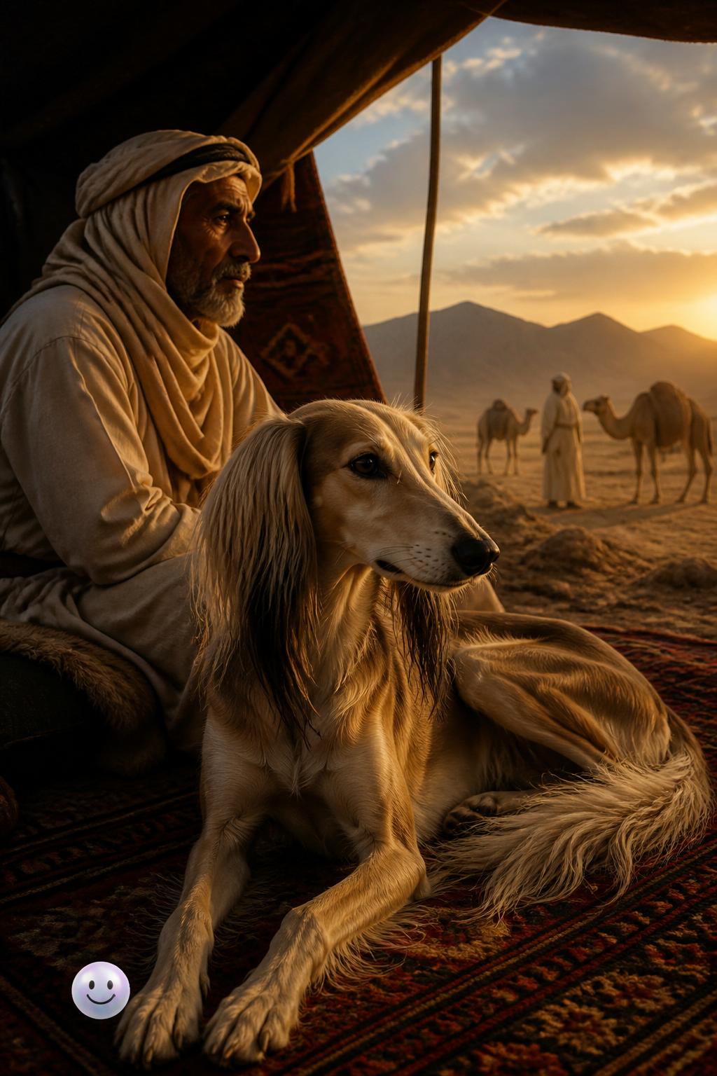 The sacred Saluki of the Bedouins