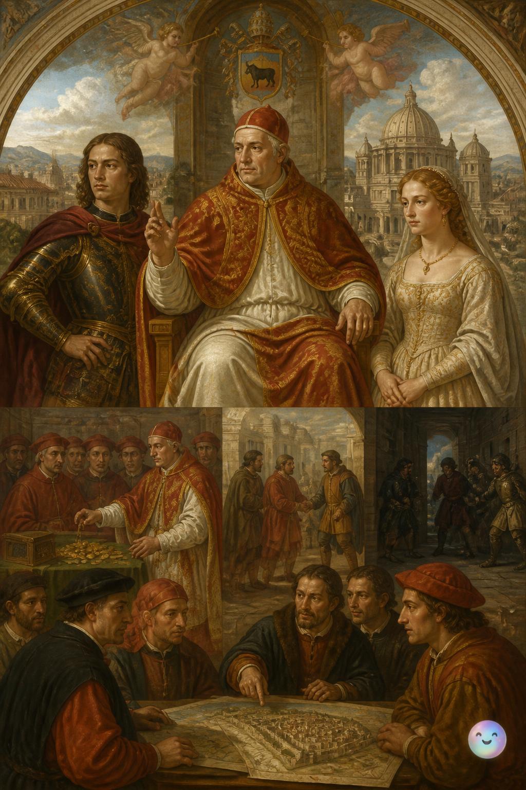 The infamous Borgia family papacy