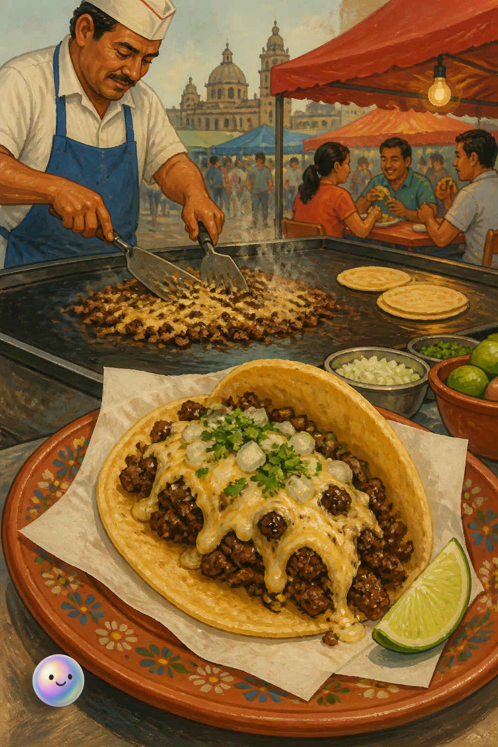 Mexico City's taco de hamburguesa