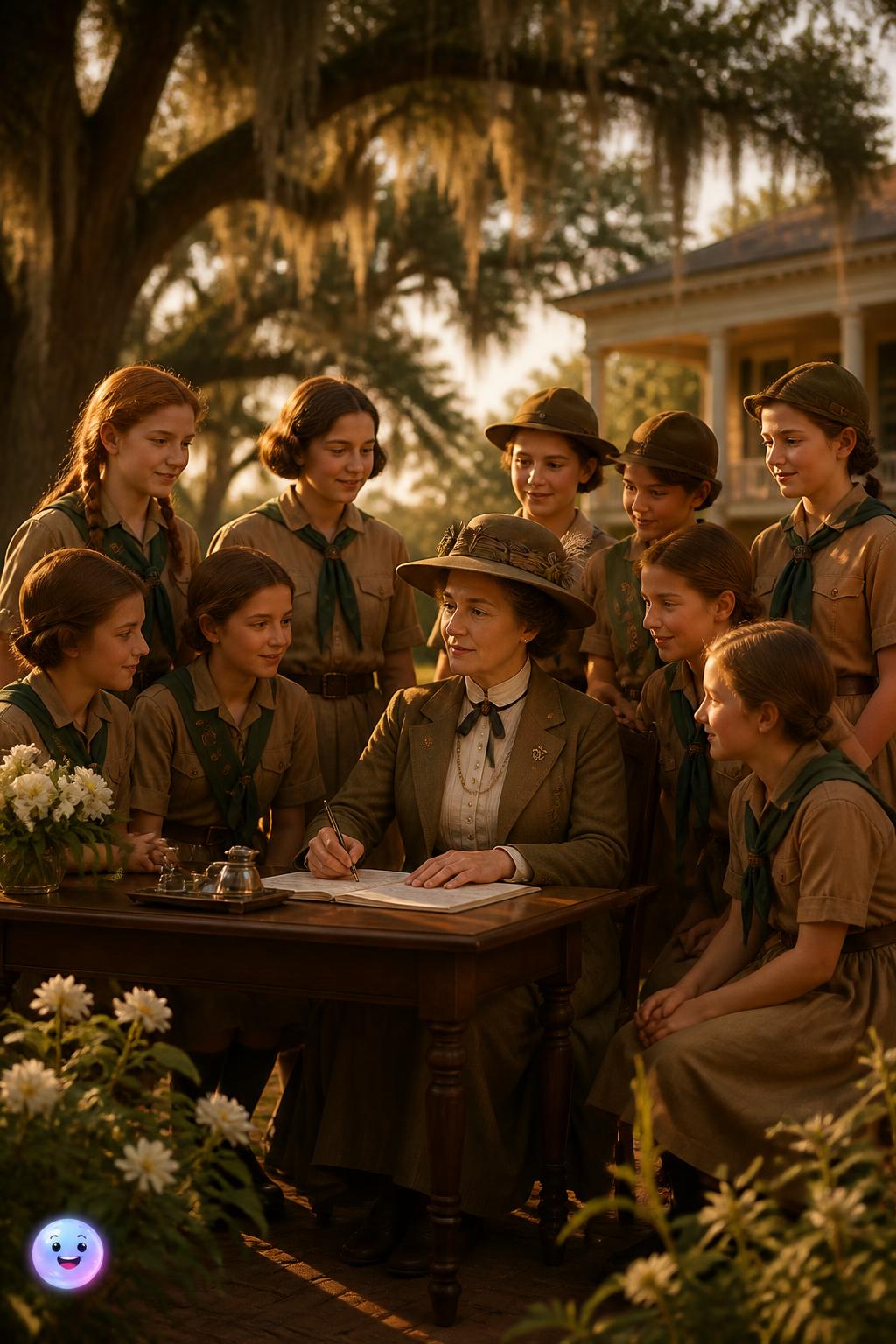 The founding of the Girl Scouts