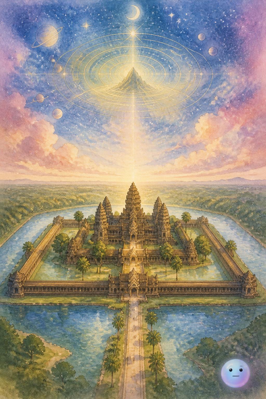 Angkor Wat's cosmic map