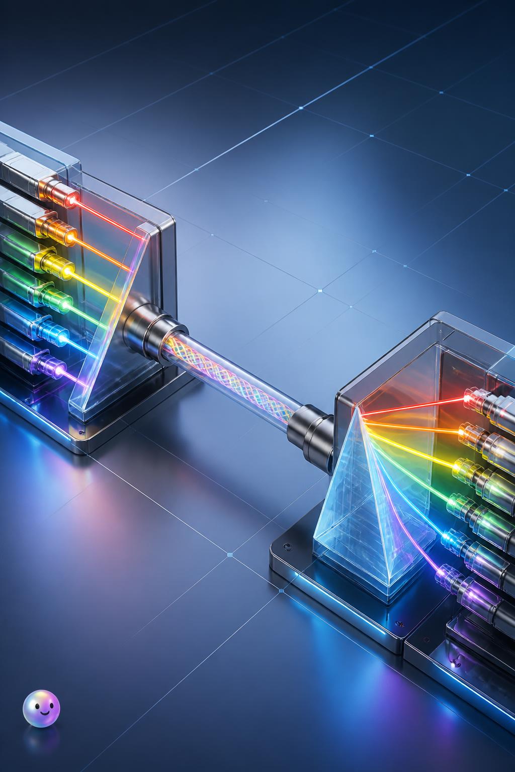 Rainbows of data through multiplexing