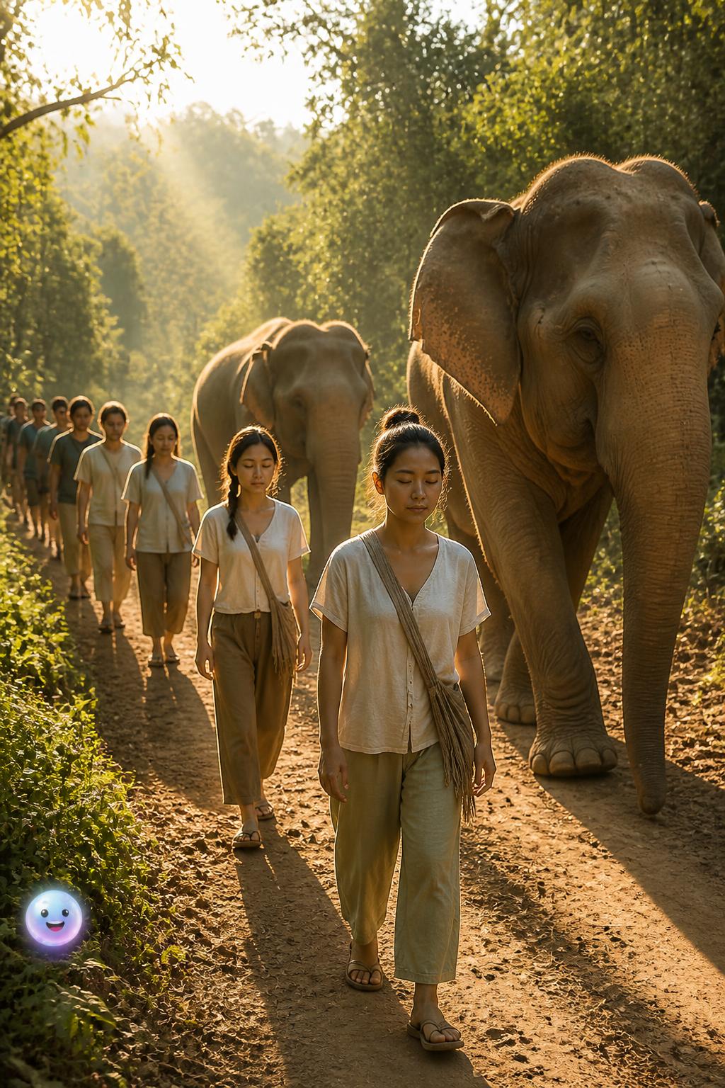 Meditación caminando al ritmo del elefante