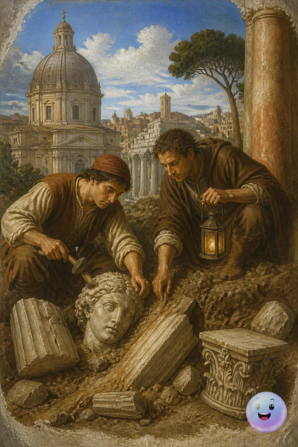 Caçadores de tesouros em Roma