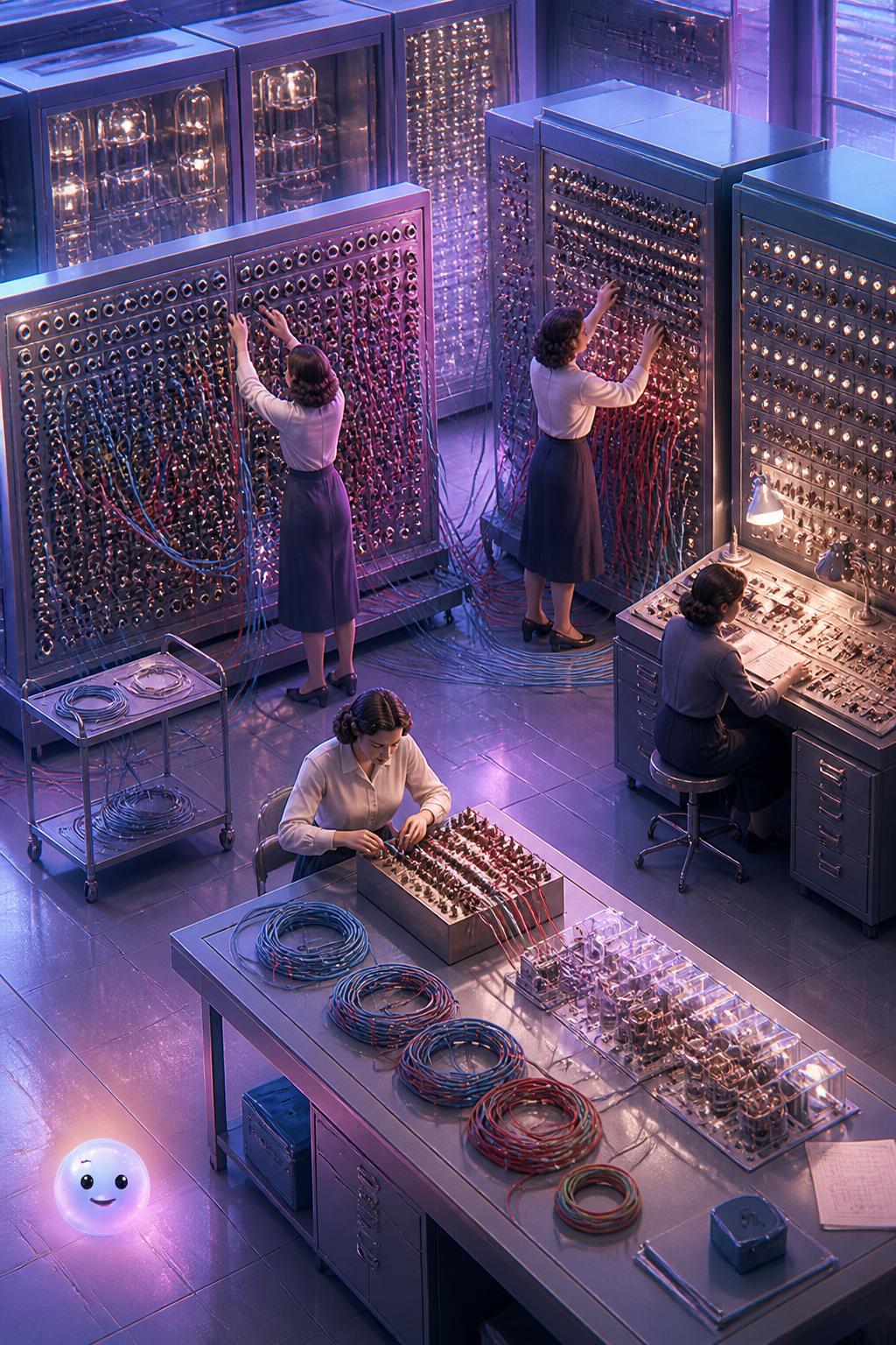Programming with plugs and switches