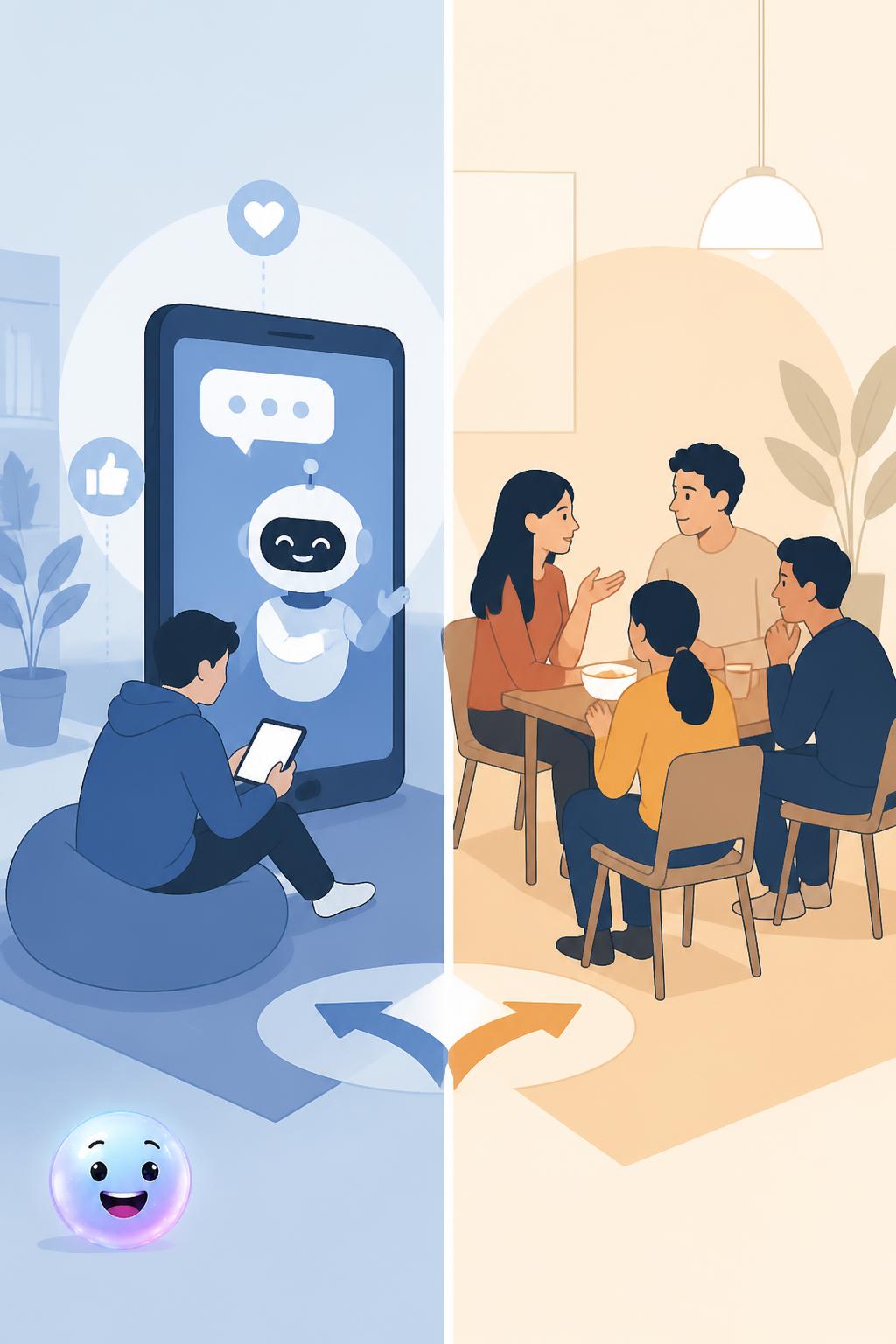 Curing loneliness or avoiding humans