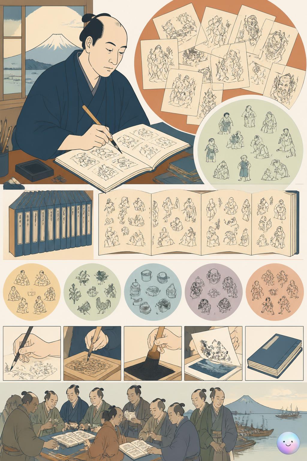 How Hokusai named a medium
