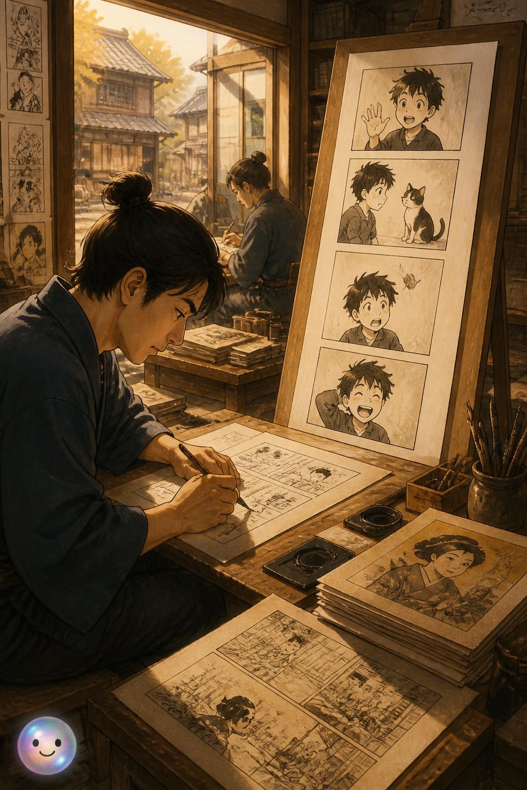 Japan's vertical four panel tradition