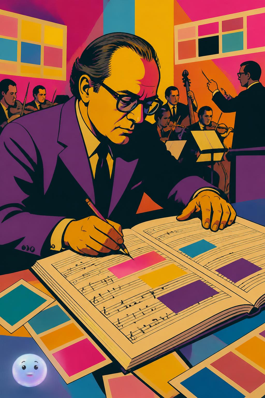Writing actual color names into classical music scores