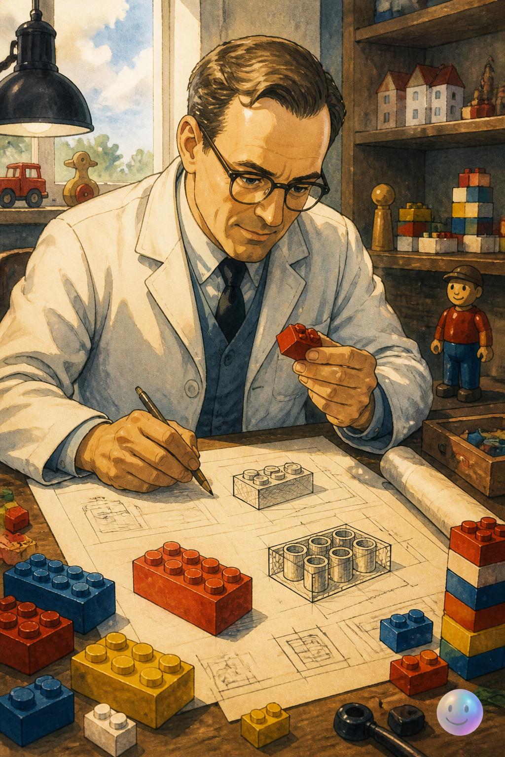 The modern Lego brick is patented