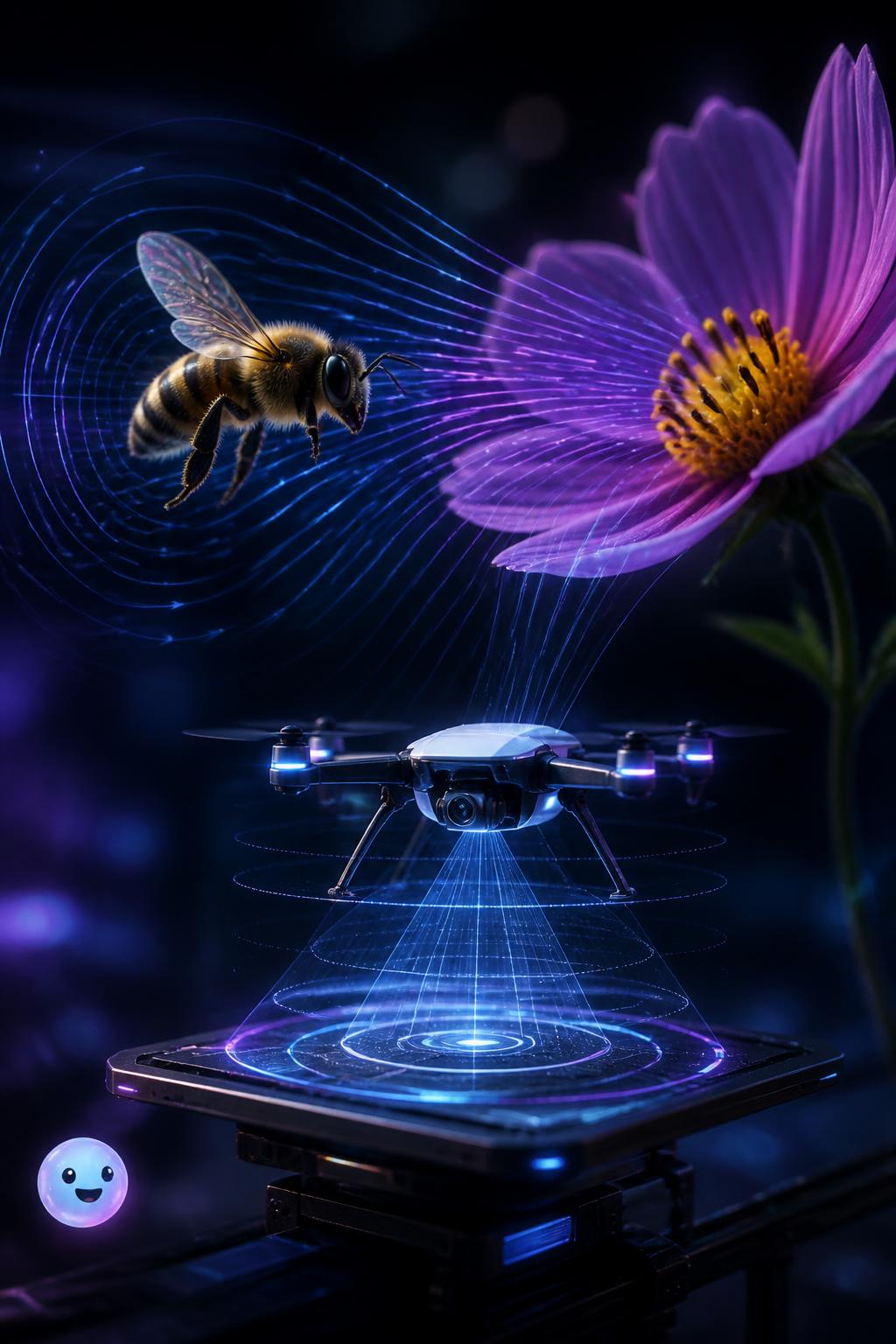 Honeybee flight control