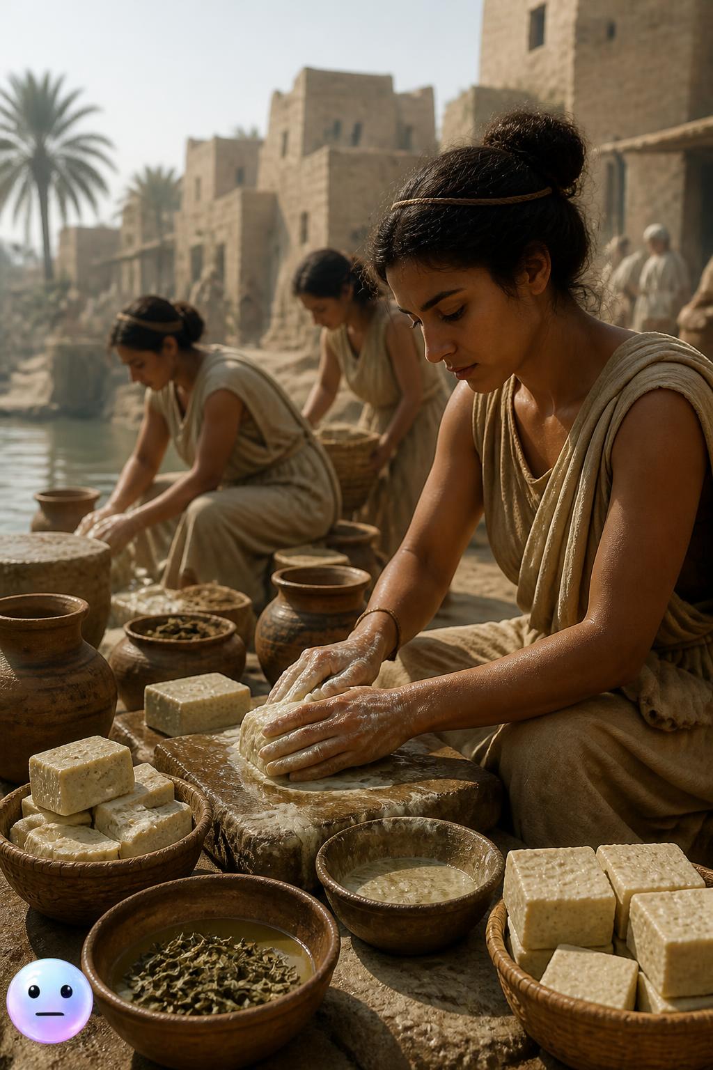 Soap's clay and oil origins