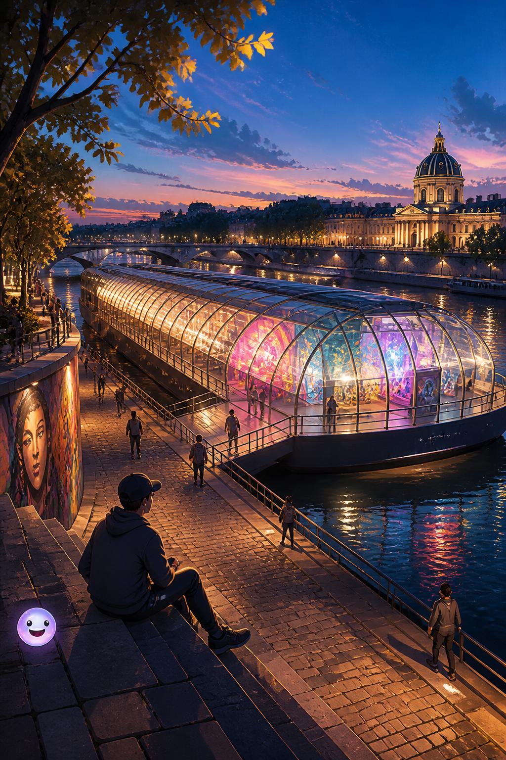 Fluctuart, le premier musée flottant sur la Seine