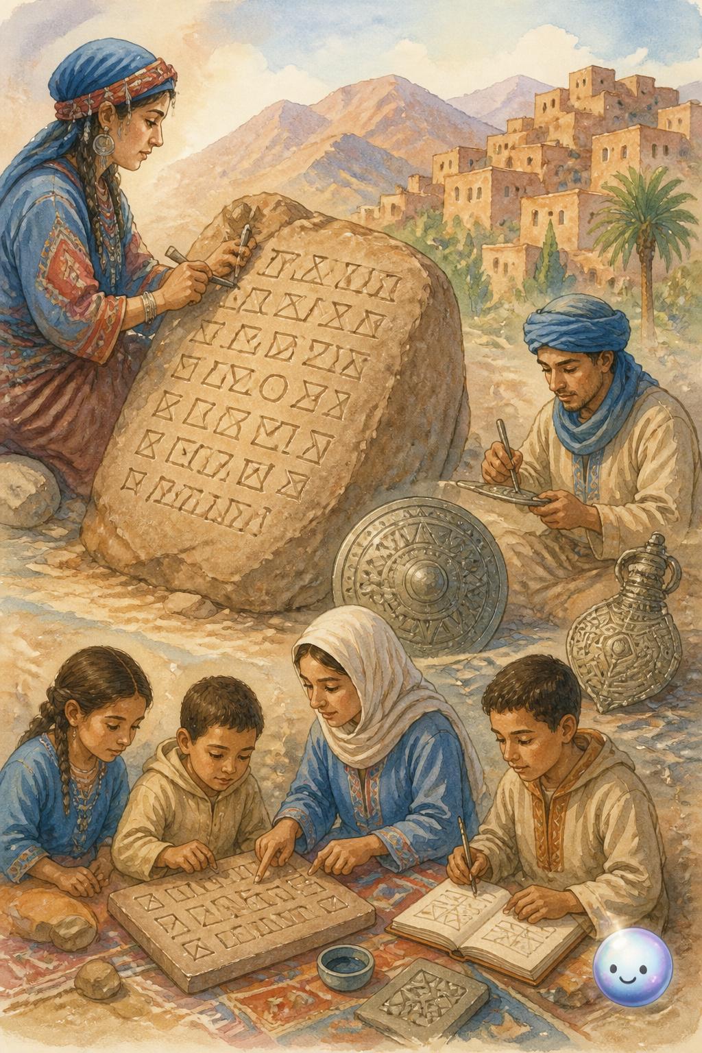 El tifinagh, una escritura de piedra y metal