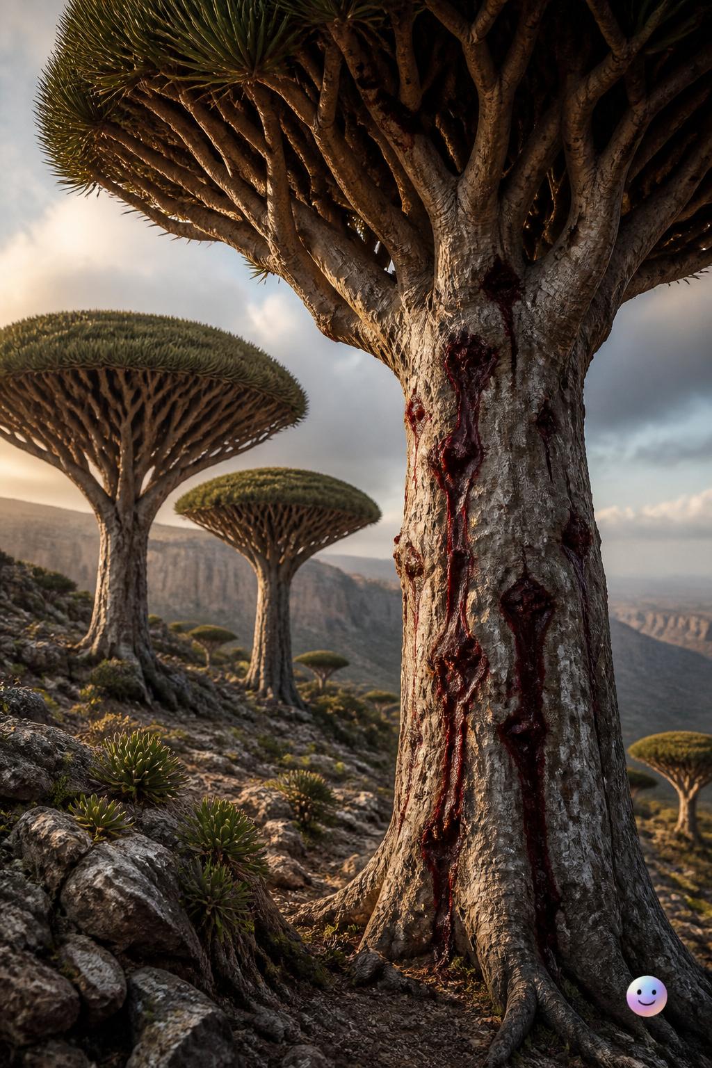 Bleeding trees of the high plateaus