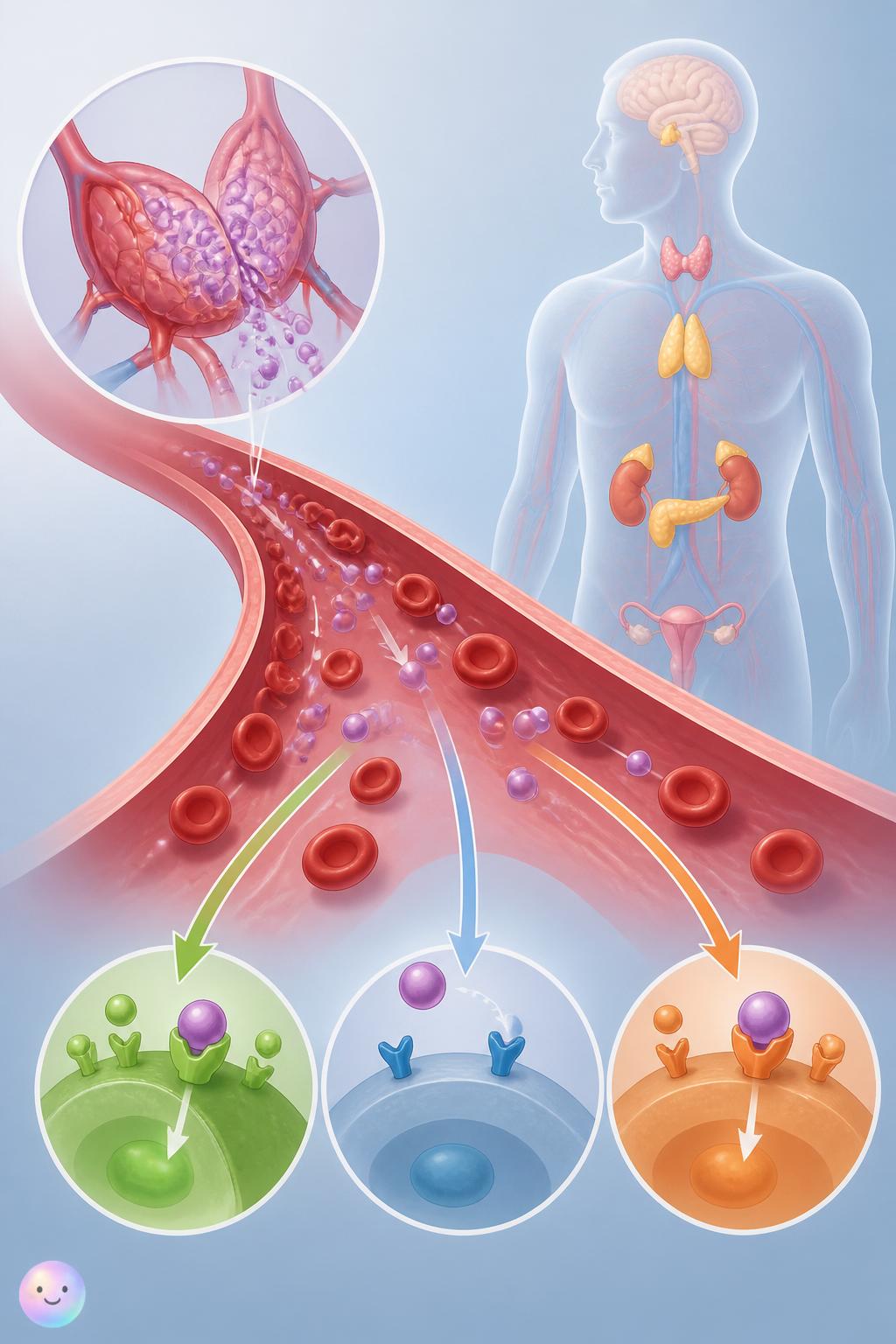 How hormones travel the bloodstream