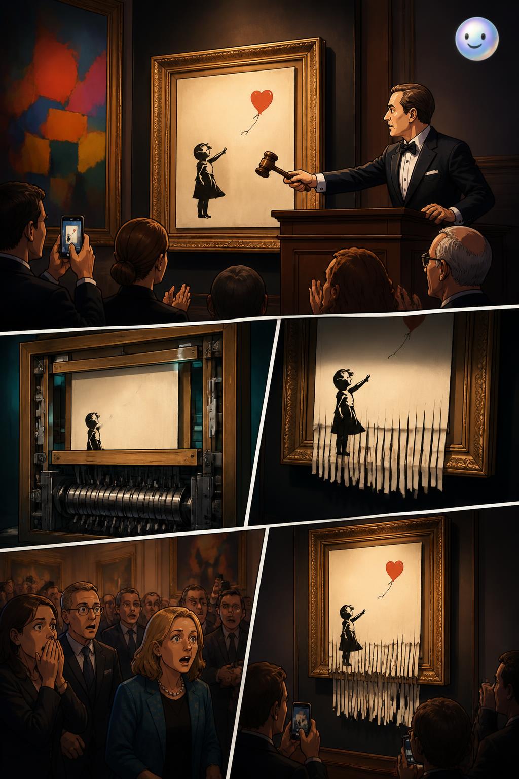 El performance invisible de Banksy