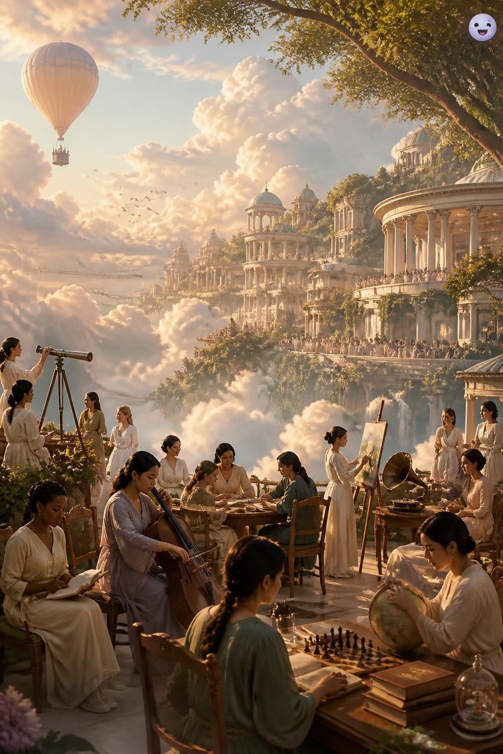 A feminist utopia in the clouds