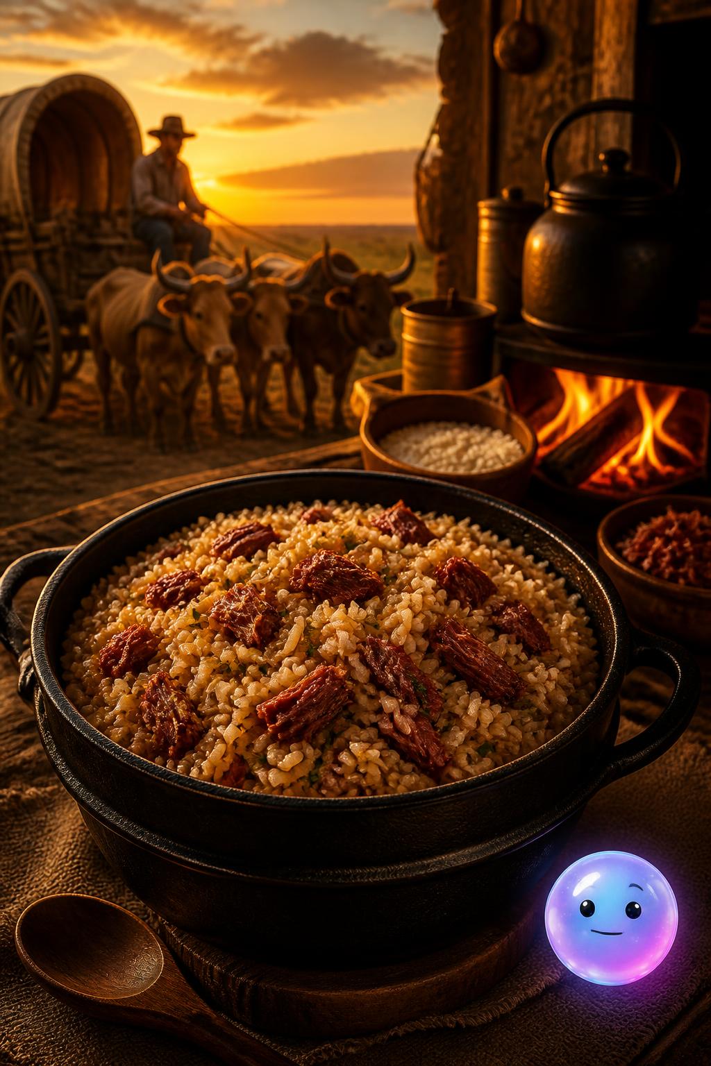 O arroz de carreteiro das longas viagens