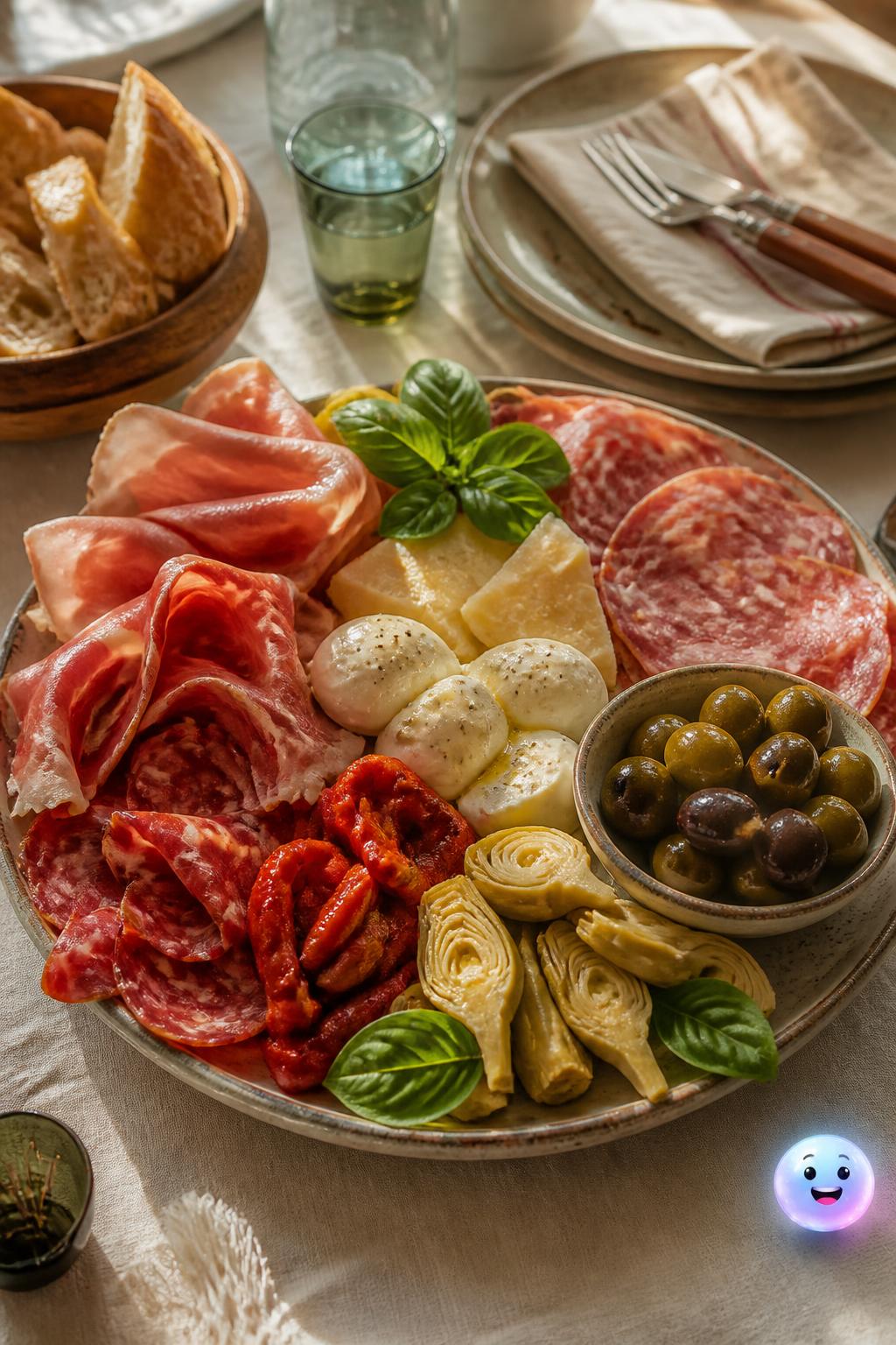 The Italian antipasto platter