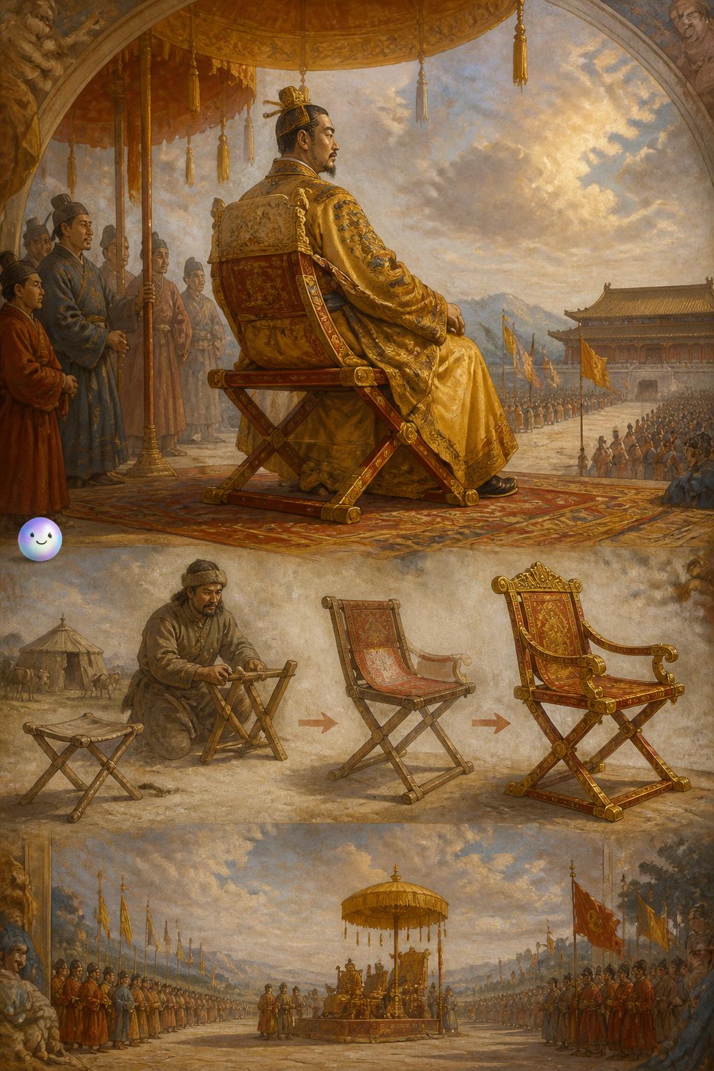 The folding chairs of Chinese emperors