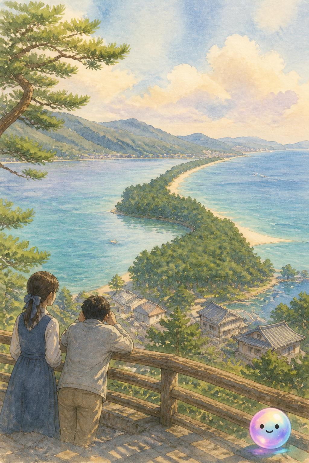 Los pinos sagrados de la playa de Amanohashidate