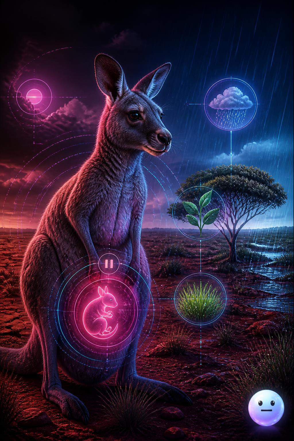 The kangaroo's biological pause button