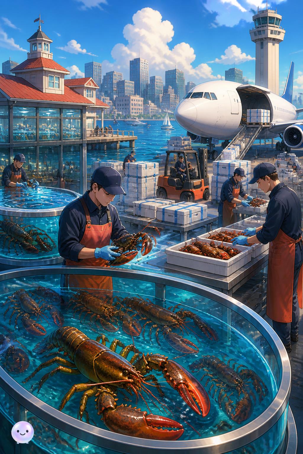 The Boston lobster transit hub