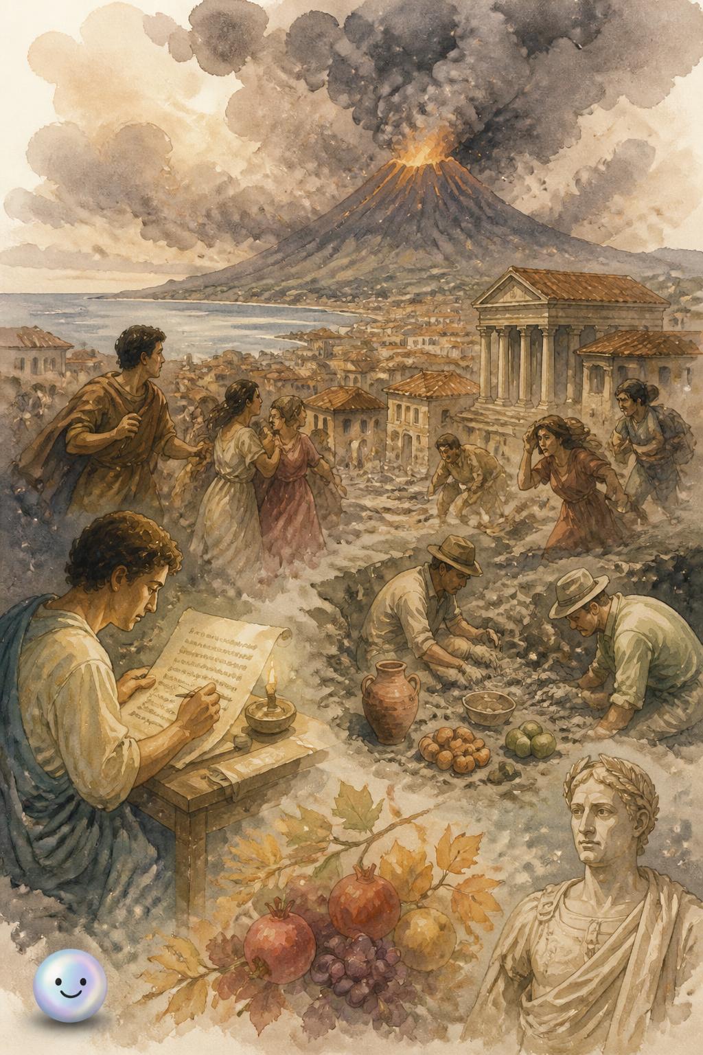 La destrucción de Pompeya bajo las cenizas
