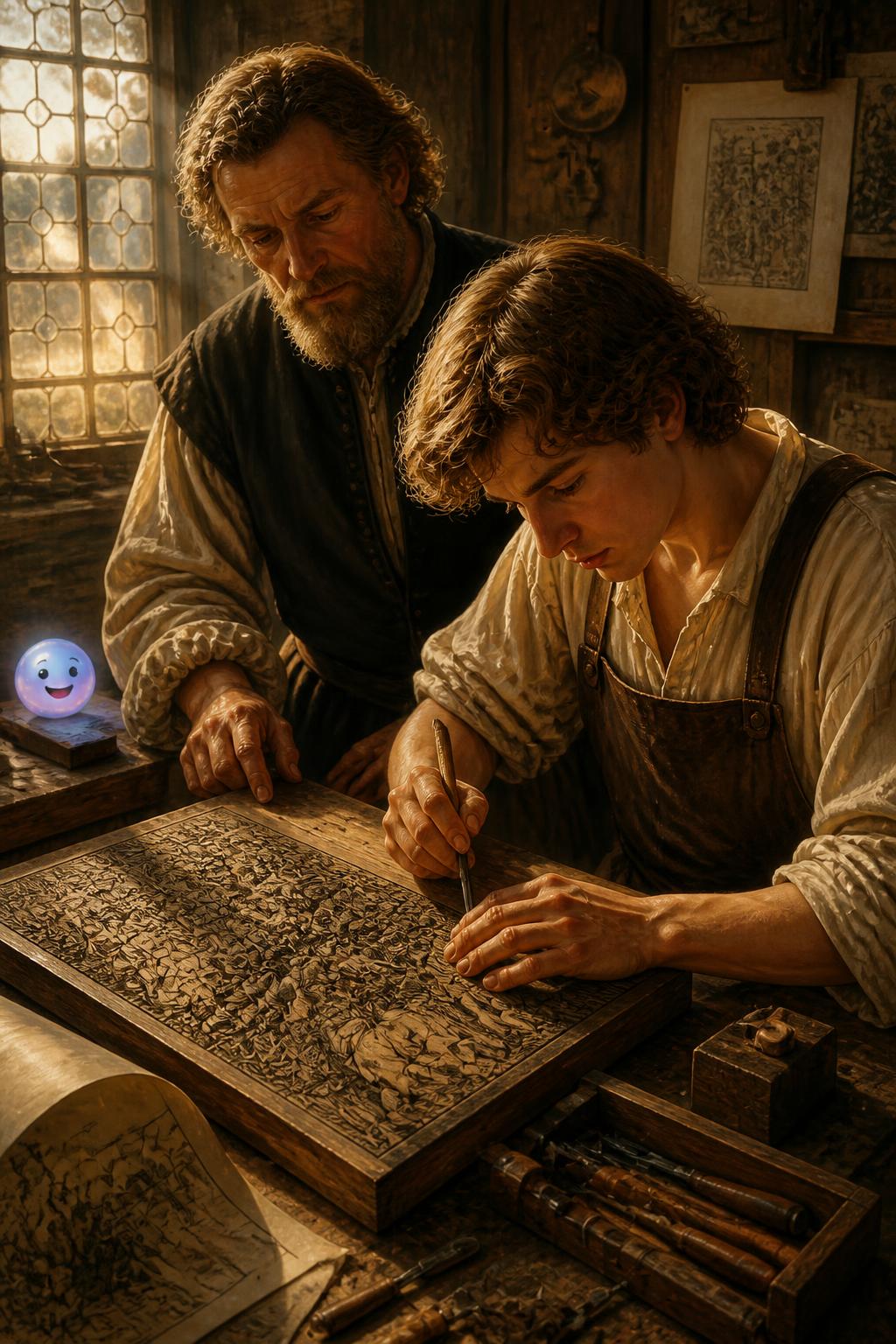 The goldsmith's son turns to wood