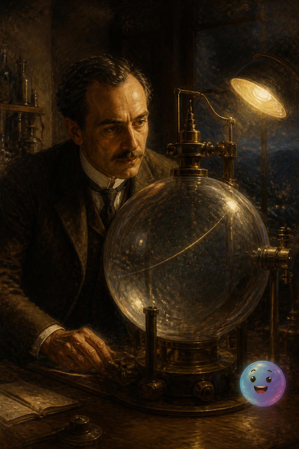 Catching the first positive electron in a cloud
