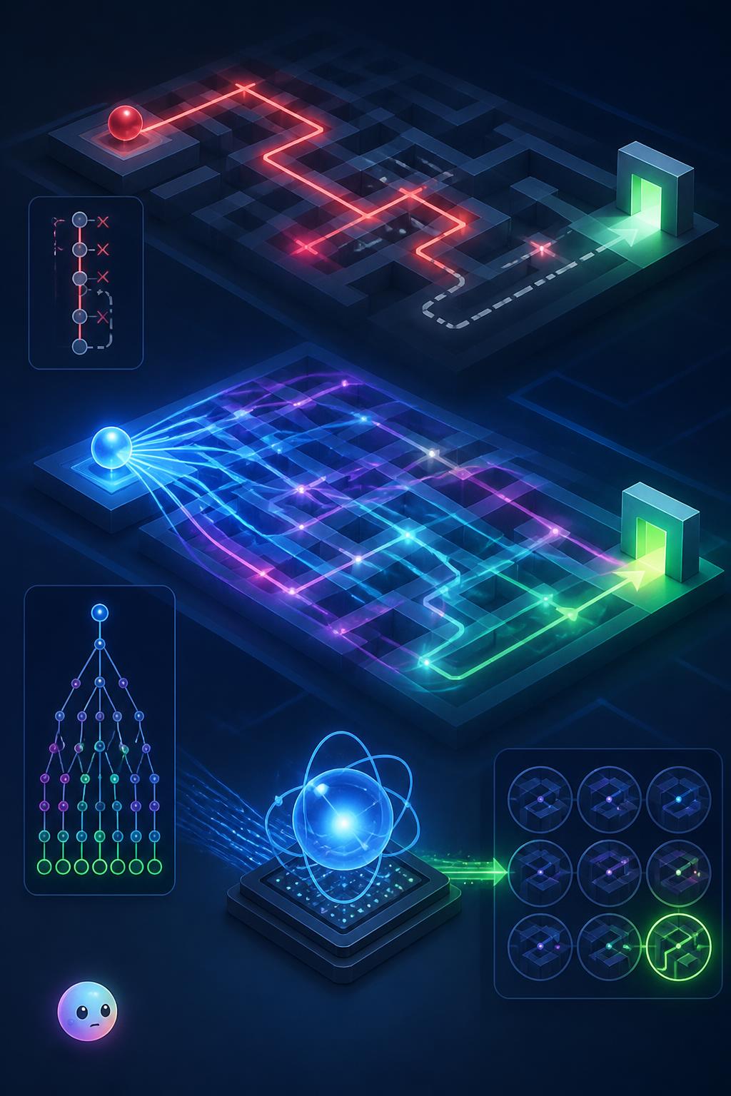How quantum algorithms find parallel paths