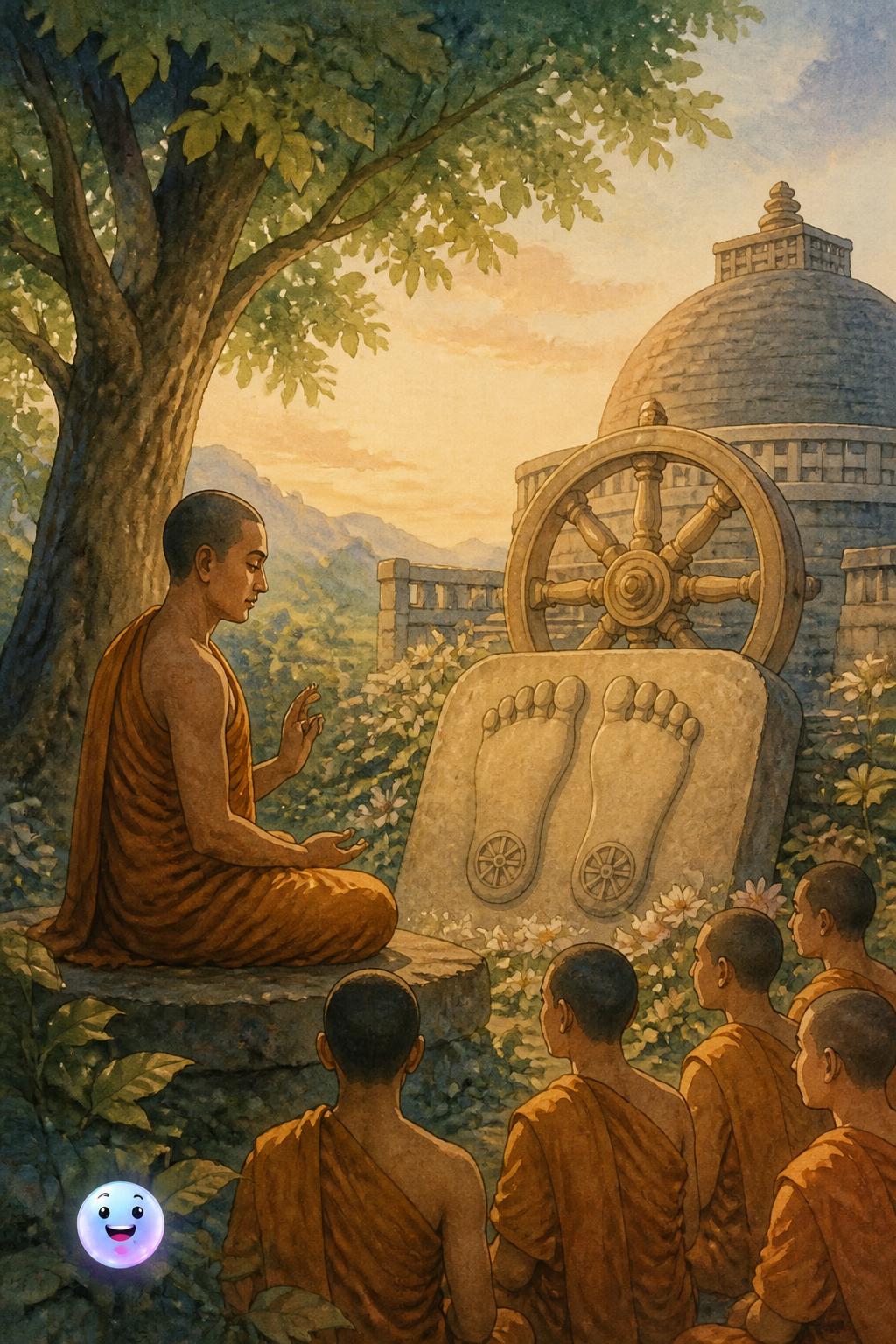 The empty footprints of early Buddhist art