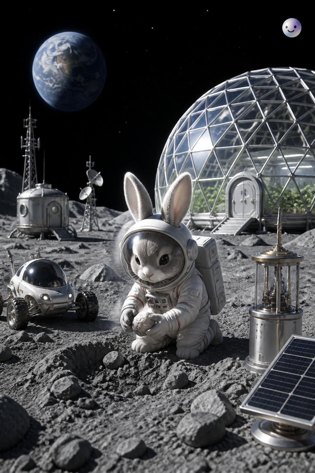 The rabbit on the Moon