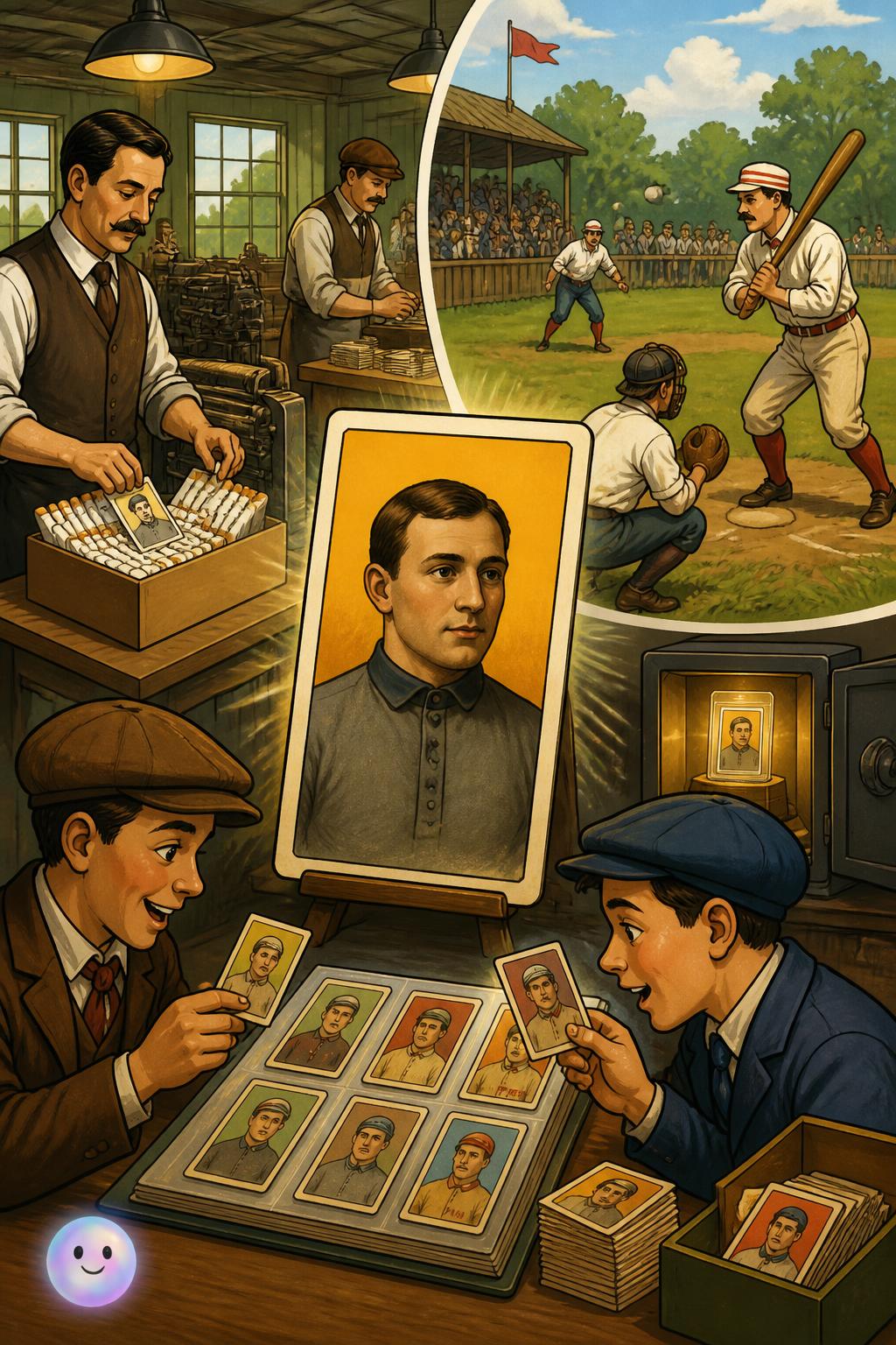 Las tarjetas de tabaco y el origen del beisbol