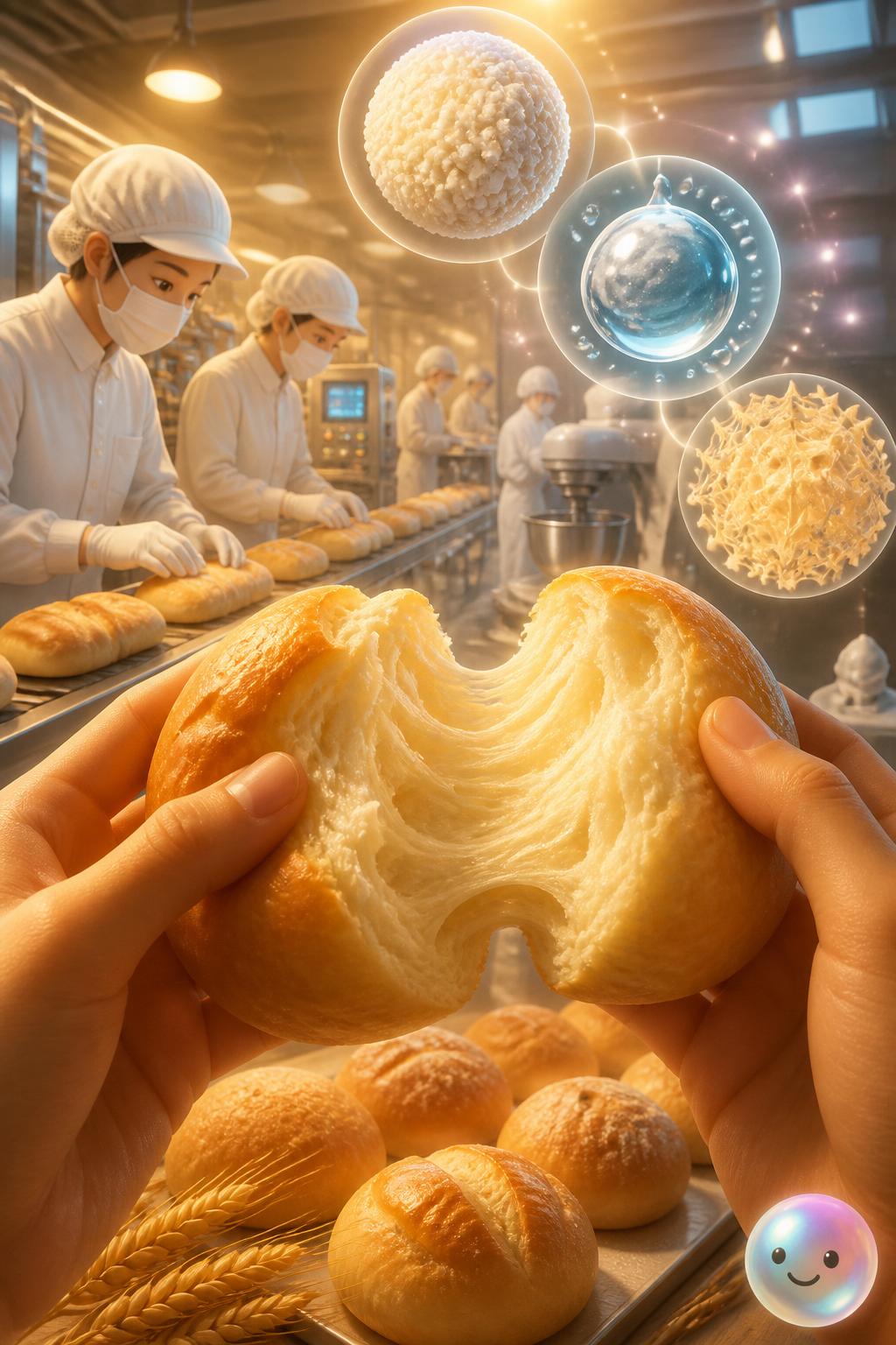 独自のしっとり食感を生む製パン技術