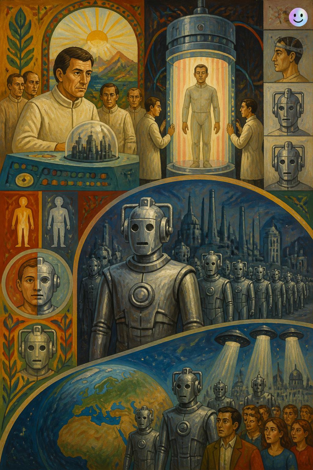 The tragic origin of the emotionless metal humans