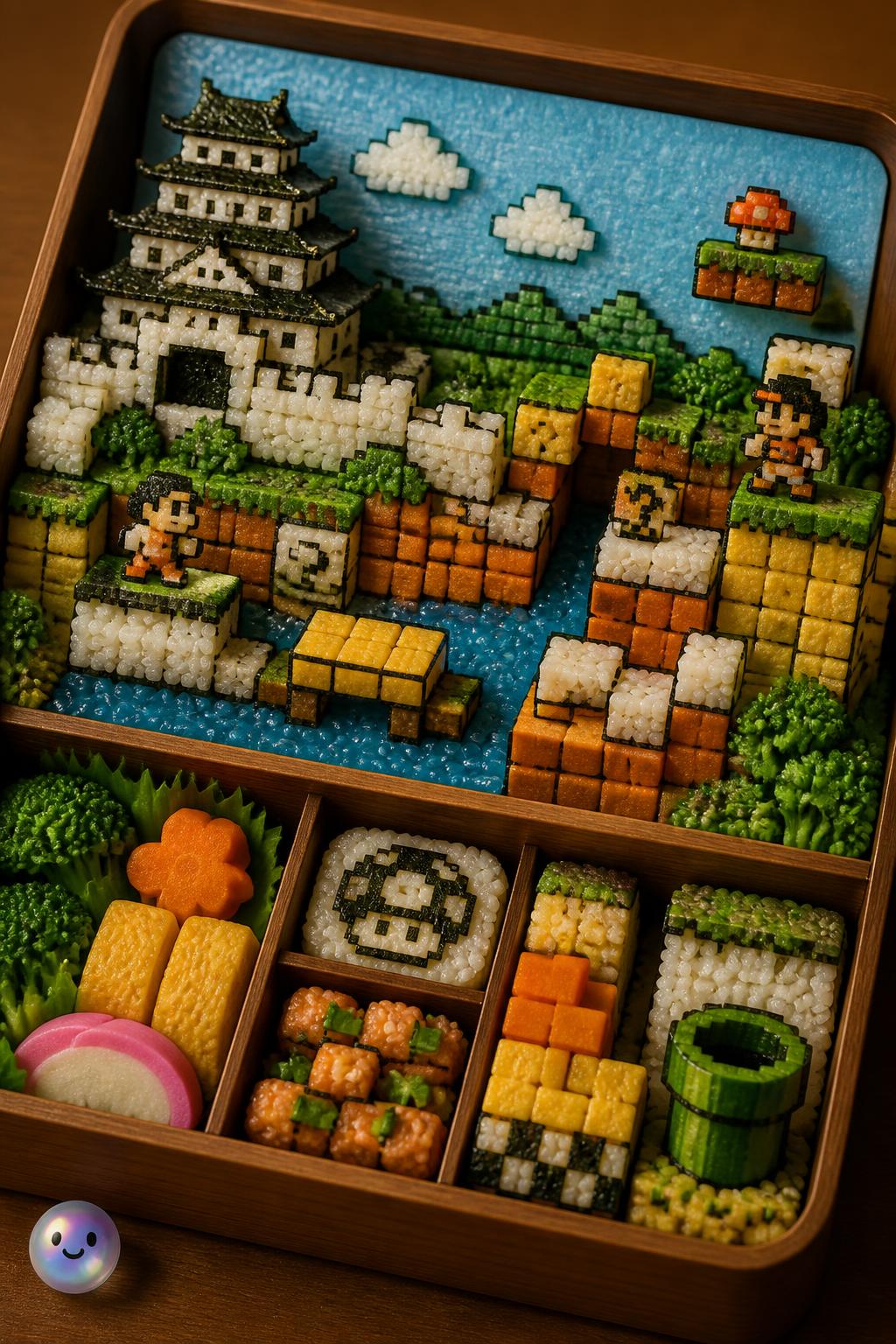 Modular Tilemap Technique in Retro Game Bento Art